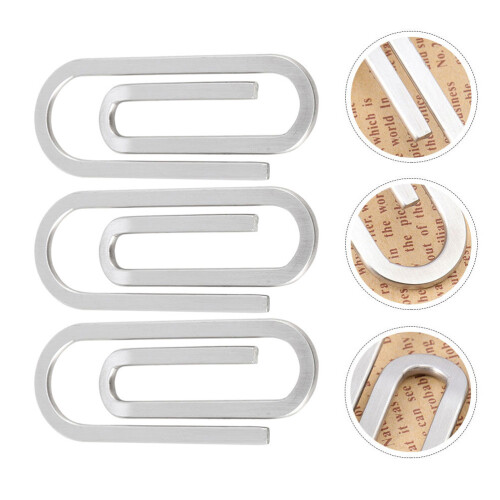 3 Pezzi Clip Portaclip Fermacarte Per Ufficio 2