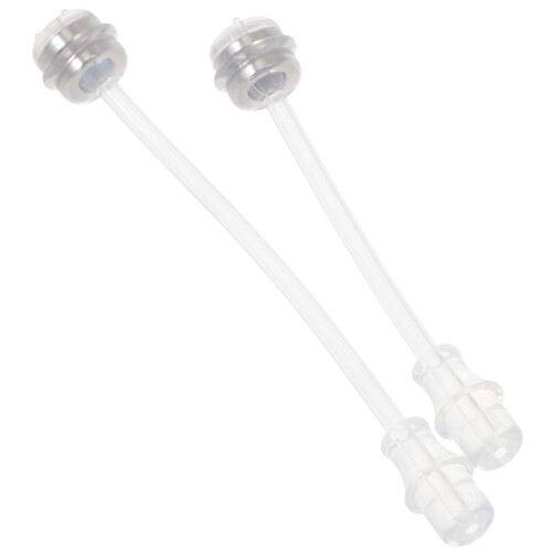 2 Pezzi Cannucce Silicone Trasparenti