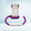 Gancio Appendiborse Per Con Clip Gancio Viola 2
