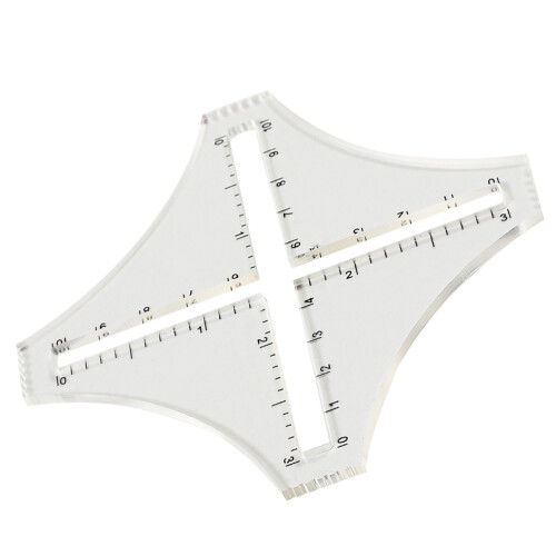 Righello Per Taglio Tessuti Patchwork Trasparente Densità