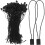 1 Confezione Stringhe Etichette Con E Fermaglio Nero 11
