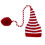 Cappellino Neonato A Mano Con Palla E Coda +Bianca 2