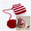 Cappellino Neonato A Mano Con Palla E Coda +Bianca 3
