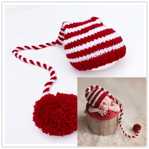Cappellino Neonato A Mano Con Palla E Coda +Bianca 2