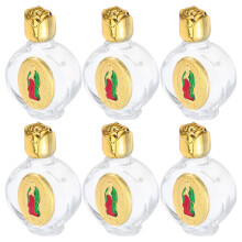 6 Pezzi Bottiglie Santa 15 Ml In Smerigliato