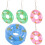 3 Paar Zwemring Oorbellen Drop Dangle Punk Sieraden 1