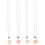 2 Sets Vriendin Ketting Donut Hanger Sieraden 2