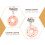 2 Sets Vriendin Ketting Donut Hanger Sieraden 10