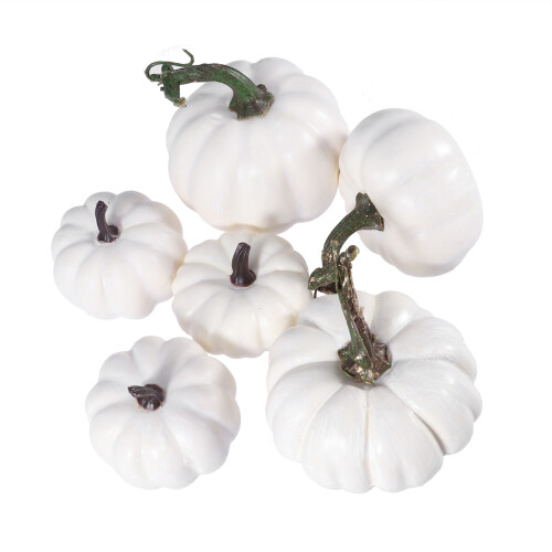6 Pcs Pumpkin Diy Props Man Artificial Small Pumpkins Decorations