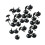 300pcs Vintage Black Round Head Plastic Thumb Tacks Push Pin 1