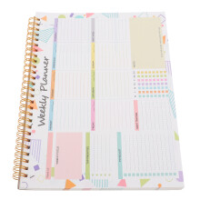 Weekly Planner Z Spiralowym Przewiązaniem Notatnik Tygodniowy B5