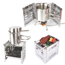 mini stainless steel stove, portable camping grill