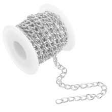 Rolo De Corrente De Metal Para Artesanato, Colar, Pulseira E