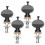4 Pcs Tarraxas Para Ukulele E Guitarra Com Botão De Afinação 3