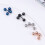 8 Peças 5Mm Aço Inoxidável Barbell Piercing Conjunto 9