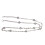Tracolla Borsa Catena Metallo Argento Con Cristalli Per Mini Borse 1