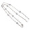 Tracolla Borsa Catena Metallo Argento Con Cristalli Per Mini Borse 9