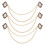 3Pcs Broche Com Corrente: De Gravata E 10