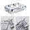 Porte- Acier Mural Argent Pour Salle De Bain 2