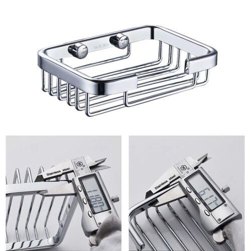 Porte- Acier Mural Argent Pour Salle De Bain 1