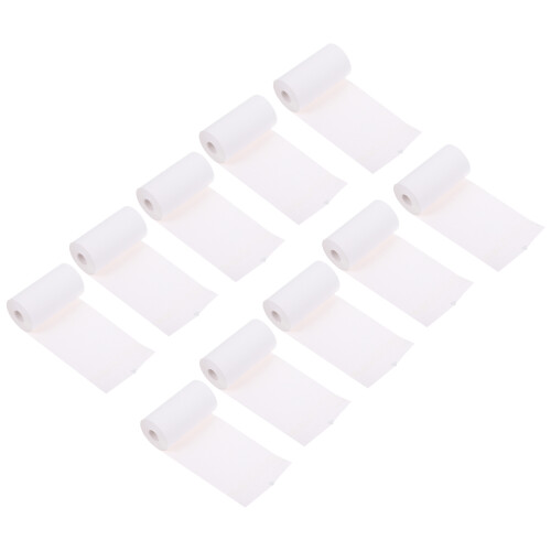 10 Rolos Papel Térmico Para Caixa Registradora E Pos Branco