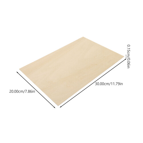 5 Unidades De Balsa Contraplacada Para Pirografia E Artesanato 1