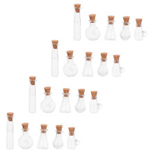 20 Frascos De Poção Com Tampas De Cortiça Para DIY