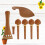 Conjunto 4/4 Cavalete Para Violino Com Queixo E 9
