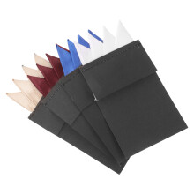 4 Unidades De Lenços De Bolso Para Homem, Quadrados, Pré-Dobrados