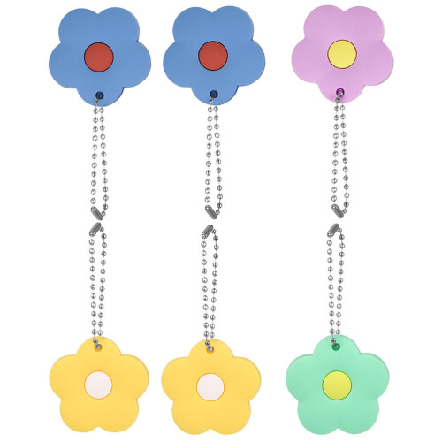 6 Unidades Capa De Silicone Flor Para Chave De Casa