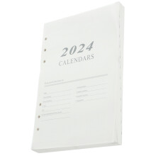Caderno Planejamento Bloco Anotações Portátil Acadêmico Inglês 2024 A5