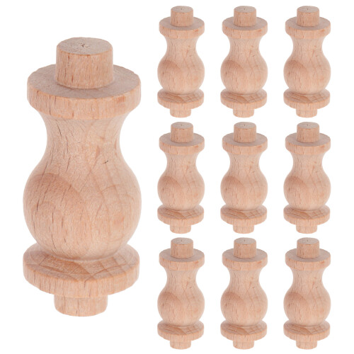10 Unidades Mini Pilar Madeira Para Artesanato E Internas