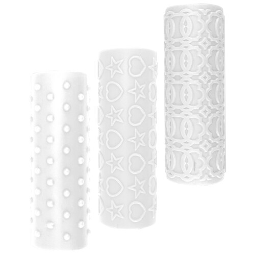 3Pcs Rolo De De Para Textura De Polímero