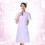 White Short Sleeve Cotton Uniform V Neck Nursing Coat Size S 8