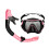 Conjunto De Máscara De Silicone Com Snorkel Antiembaçante 1