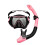 Conjunto De Máscara De Silicone Com Snorkel Antiembaçante 4