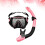 Conjunto De Máscara De Silicone Com Snorkel Antiembaçante 8