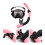 Conjunto De Máscara De Silicone Com Snorkel Antiembaçante 2