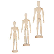 3Pcs Manequim Para Artistas Escrivaninha