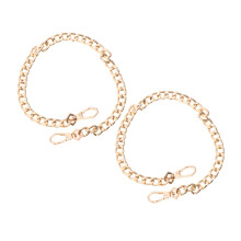 2 Peças Corrente Metal Para Bolsa Transversal Com Fivelas