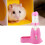 Dispenser De Pet 125Ml Com Base Cabana Para Pets Pequenos (Rosa) 3