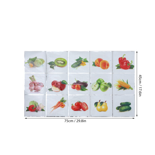 Adesivos De Cozinha Para E Legumes, Antióleo, Impermeáveis 2