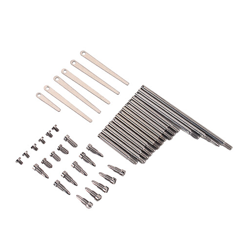 41 Peças Parafusos Saxofone Haste Molas C704 Prata