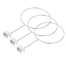 3Pcs Suporte Basquete Montado Porta Bolas Ferro Estante Chapéus