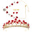 Conjunto Exuberante De Tiara, Coroa, Colar E Vermelha 1