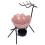 Queimador De Óleo Deer Iron Com Suporte Para Vela Rosa 1