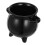 Mini Black Ceramic Cauldron Halloween Candy Holder Decor 1