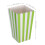 40Pcs Gröna Randiga Popcornhinkar – Pappersbehållare För , 2