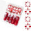 Faux ongles à pression pour vacances et noël, 48 pièces, avec 1