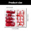 Faux ongles à pression pour vacances et noël, 48 pièces, avec 3